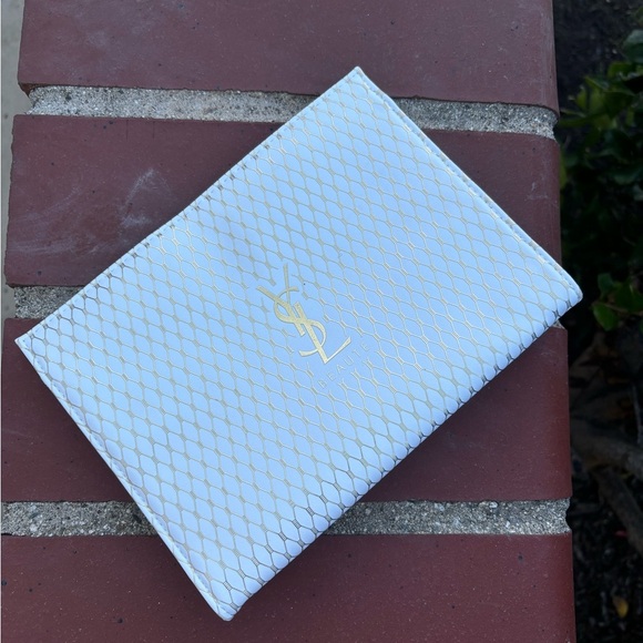 YSL Beauté White and Gold Clutch - Picture 2 of 3
